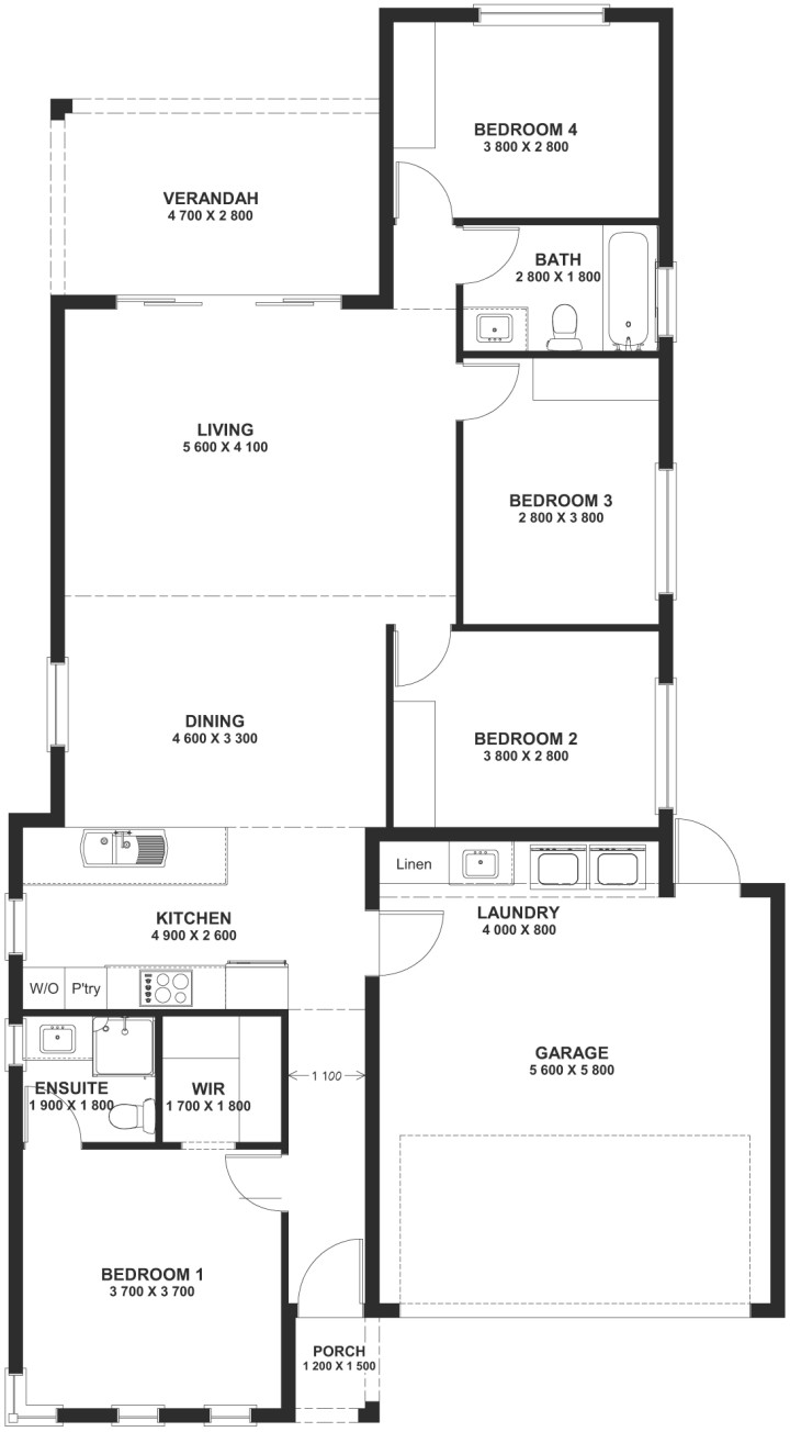 Adore Floor Plan