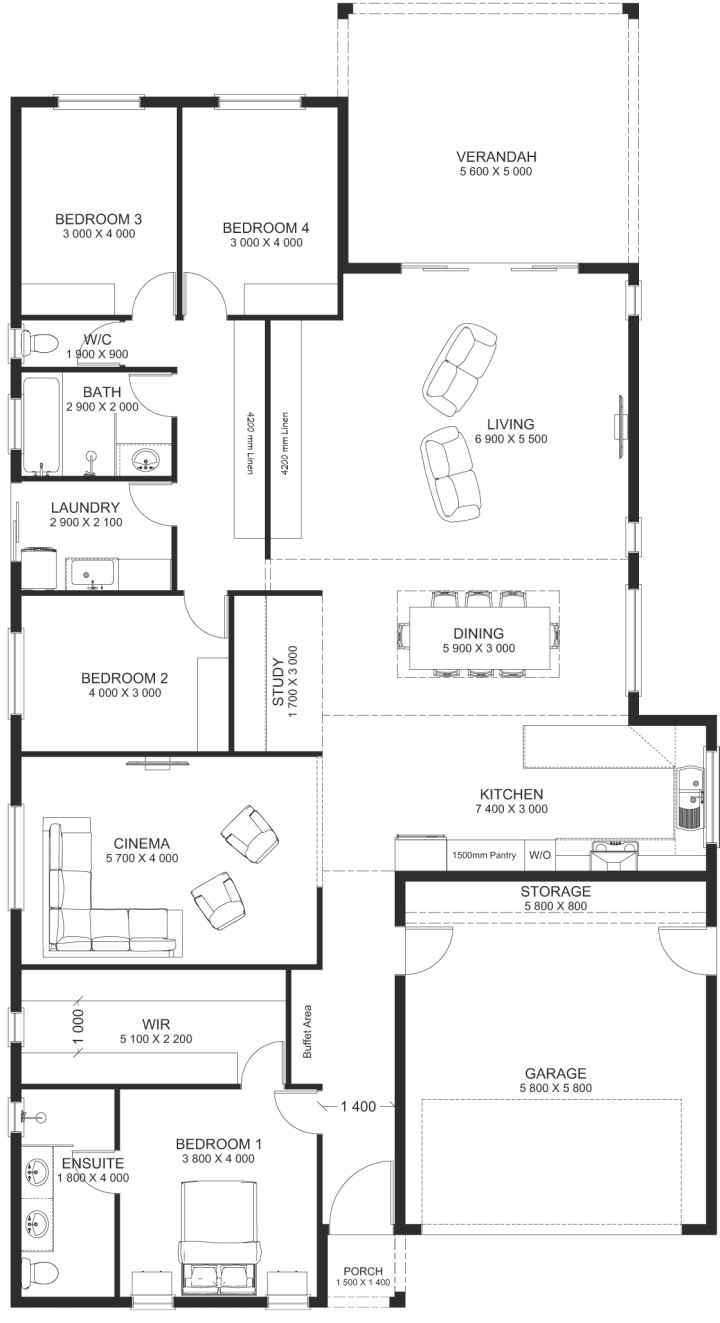 Mojo Floor Plan